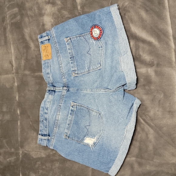 Super Dry Jean Shorts sz 32 - Picture 4 of 7